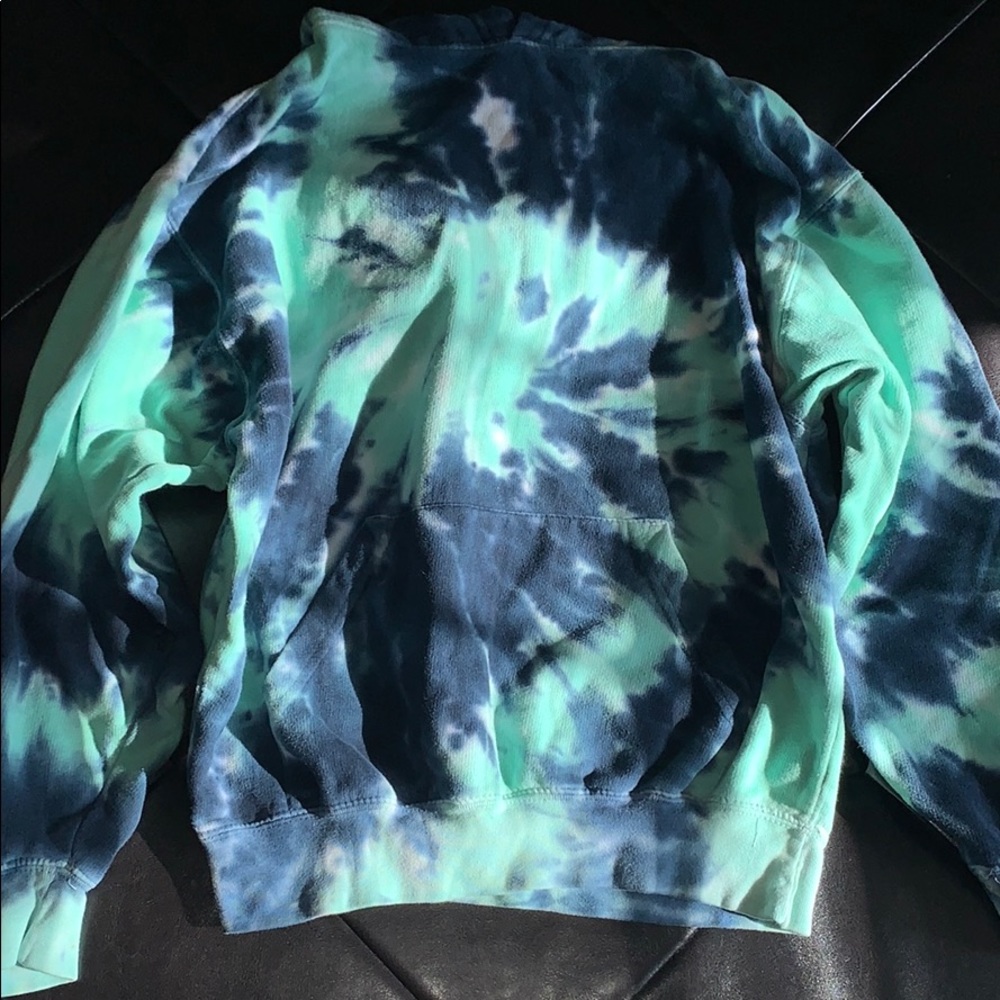 Blue tye dye hoodie